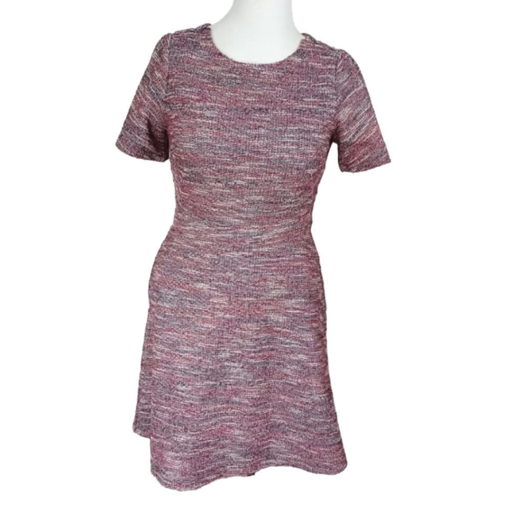 LOFT TWEED A-LINE DRESS SIZE 10